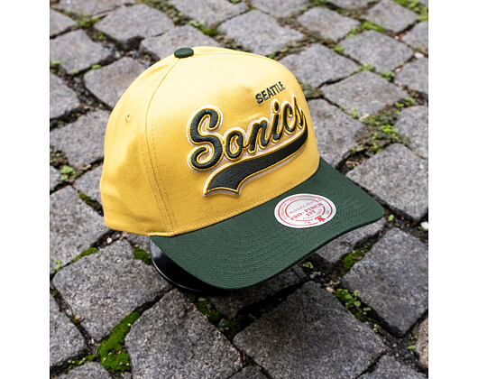 Kappe Mitchell & Ness - Harvest Gold Pro Crown - Seattle Supersonics - Gold/Green