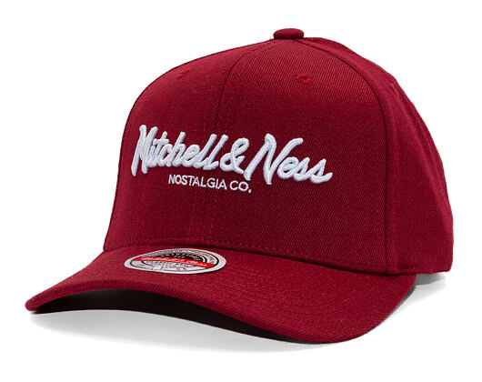 Kappe Mitchell & Ness - Branded Pinscript Classic Red - Burgundy / White
