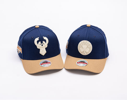 Kappe Mitchell & Ness - Sand Storm Classic Red - Milwaukee Bucks - Navy/Sand