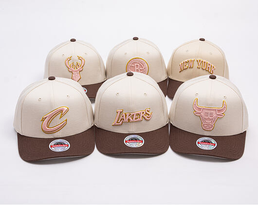 Kappe Mitchell & Ness - Blush Sand Classic Red - Chicago Bulls - Sand/Brown