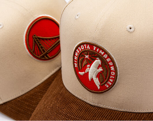 Kappe Mitchell & Ness - Tawny Pro Crown - Minnesota Timberwolves - Sand/Brown