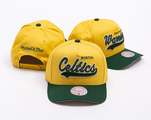 Kappe Mitchell & Ness - Harvest Gold Pro Crown - Boston Celtics - Gold/Green
