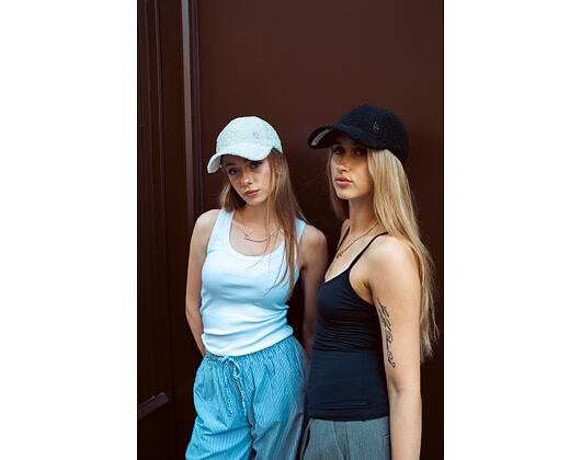 Damen Kappe New Era - MLB Borg Teddy Fleece 9FORTY - LA Dodgers - Black