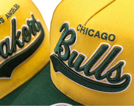 Kappe Mitchell & Ness - Harvest Gold Pro Crown - Chicago Bulls - Gold/Green