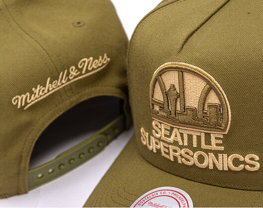 Kappe Mitchell & Ness - NBA Fashion Basic Pro HWC - Seattle Supersonics - Olive