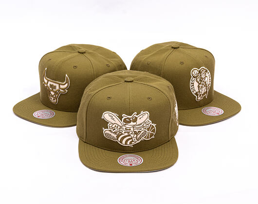 Kappe Mitchell & Ness - NBA Fashion Basic Snapback Hwc - Charlotte Hornets - Olive