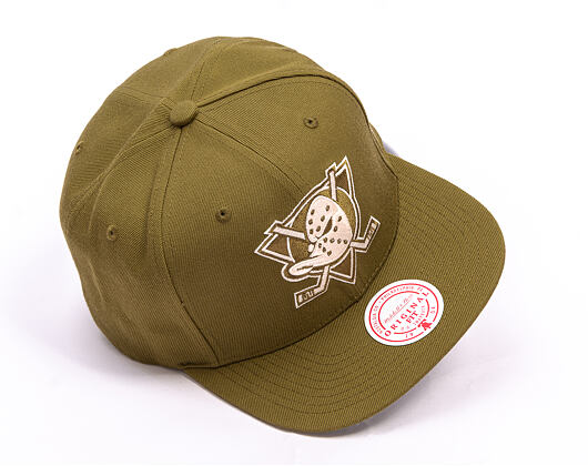 Kappe Mitchell & Ness - NHL Fashion Basic Snapback Vntg - Anaheim Ducks - Olive