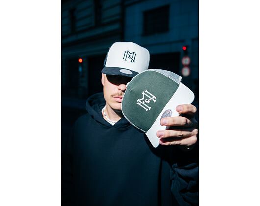 Kappe Mitchell & Ness - Branded Icon Trucker - Off White-Black