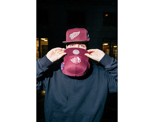 Kappe Mitchell & Ness - NHL Fashion Basic Snapback - Detroit Red Wings - Dark Purple