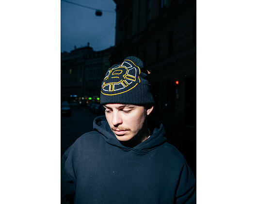 Mütze Mitchell & Ness - NHL Line Light Knit - Boston Bruins - Black