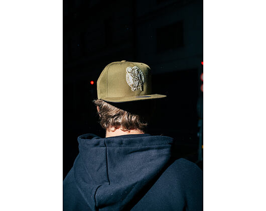 Kappe Mitchell & Ness - NBA Fashion Basic Snapback - Boston Celtics - Olive