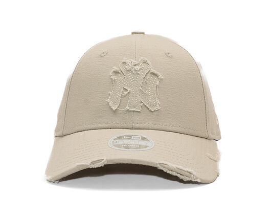 Damen Kappe New Era - MLB Distressed 9FORTY - NY Yankees - Stone