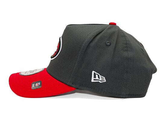 Kappe New Era - NFL Charcoal Drop 9FORTY A-Frame - San Francisco 49Ers - Steel Clouds / Scarlet
