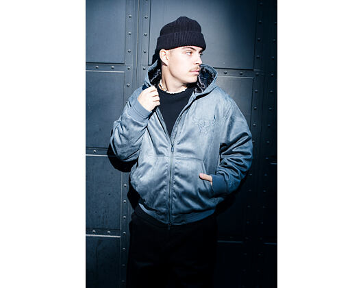 Jacke New Era - NBA Suede Hooded Jacket - Chicago Bulls - Grape