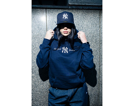 Pullover New Era - MLB Graphic Oversized Hoody - NY Yankees - Navy