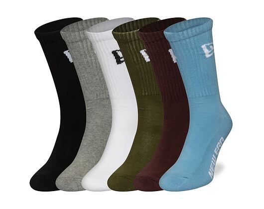 Socken New Era - Flag Crew Socks 6pk - Multi Color