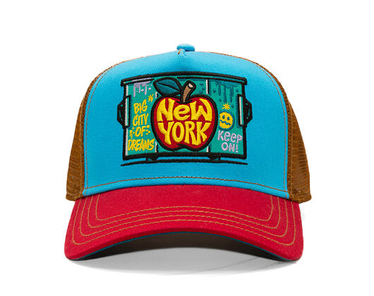 Kappe Stetson - Trucker Cap Big Apple by JJ Hats - Red/Blue