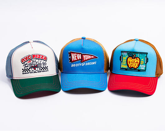 Kappe Stetson - Trucker Cap Pizza by JJ Hats - Green/Off-White