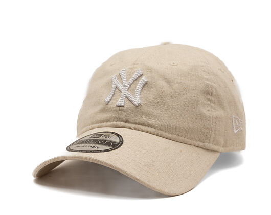 Kappe New Era - MLB Linen 9TWENTY - NY Yankees - Stone
