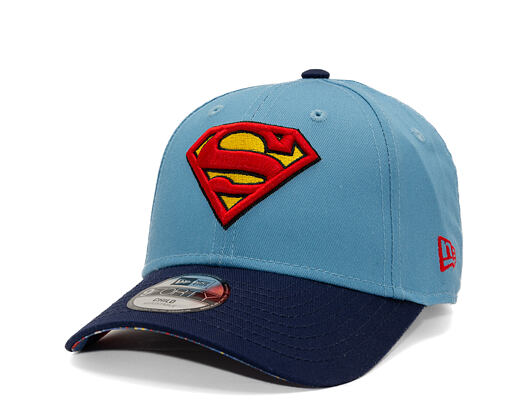 Kinder Kappe New Era - Warner Bros DC Universe 9FORTY - Superman - Sky Blue