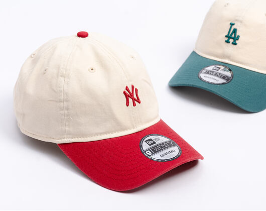 Kappe New Era - MLB Mini Logo 9TWENTY - NY Yankees - Cream