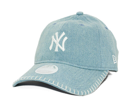 Damen Kappe New Era - MLB Denim Stitch 9TWENTY - NY Yankees - Pastel Blue