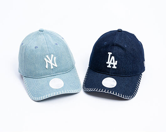 Damen Kappe New Era - MLB Denim Stitch 9TWENTY - NY Yankees - Pastel Blue