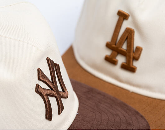 Kappe New Era - MLB Suede Visor 9FIFTY A-Frame - NY Yankees - Cream