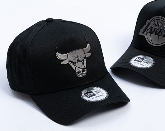 Kappe New Era - NBA Metallic 9FORTY A-Frame - Chicago Bulls - Black