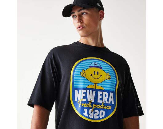 T-Shirt New Era - Fruit Graphic Oversized Tee - Black