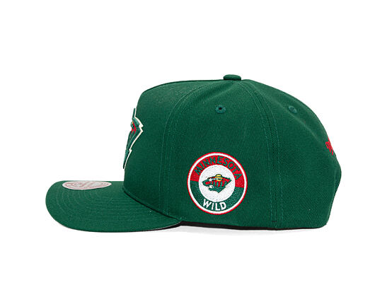Kappe Mitchell & Ness - Minnesota Wild - Double Clutch Pro Snapback - Green