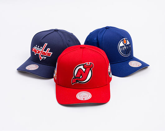 Kappe Mitchell & Ness - New Jersey Devils - Double Clutch Pro Snapback - Red