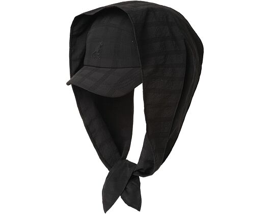 Kappe Kangol - TRENDS PACK - Seersucker Drape 5-Panel - Black