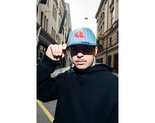 Kappe New Era - 59FIFTY Low Profile Day - Pinstripe Denim Indigo