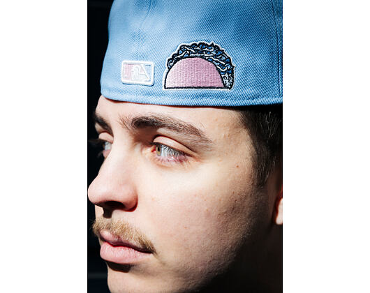 Kappe New Era - MLB Palm & Taco 59FIFTY - LA Dodgers - Sky Blue / Pink UV