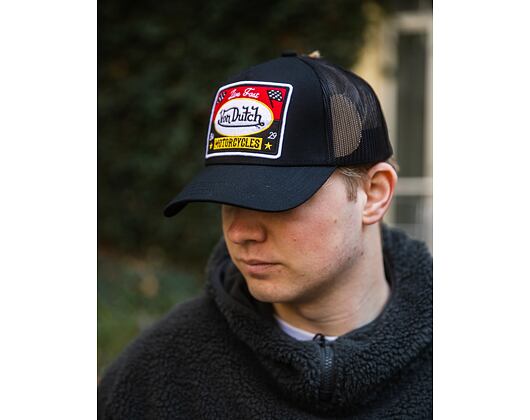 Kappe Von Dutch - Trucker - Live Fast - Schwarz/Schwarz