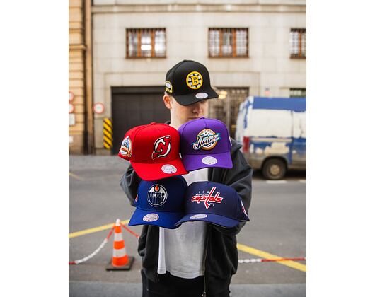 Kappe Mitchell & Ness - New Jersey Devils - Double Clutch Pro Snapback - Red