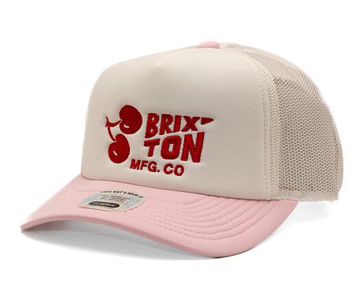 Kappe Brixton - Cherry MP Trucker - Off White/Pink