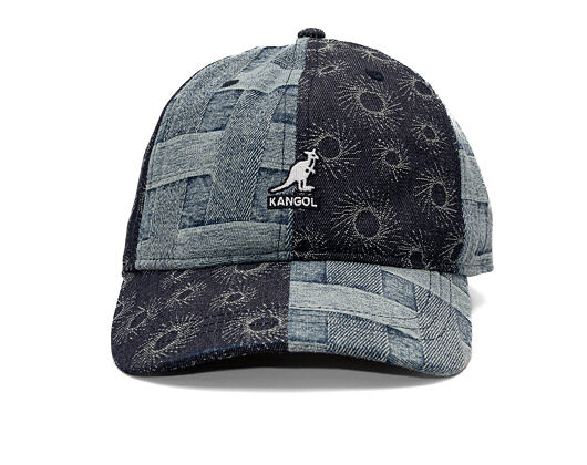 Kappe Kangol - TRENDS PACK - Denim Mashup Baseball - Blue Picnic