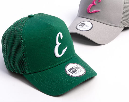 Kappe New Era - Core Logo 9FORTY A-Frame Trucker - Prague Eagles - Green