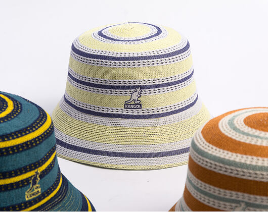 Hut Kangol - Tropic Resort Stripe Lahinch - Butter Chiffon Multi