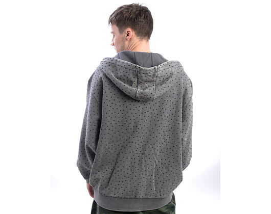 Pullover Ripngems Zip Up Hoodie (Charcoal Wash)