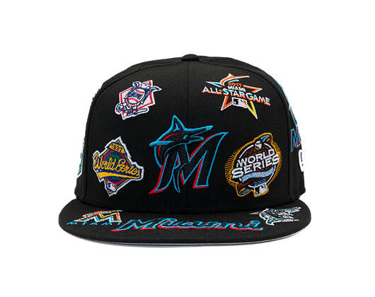 Kappe New Era - MLB All Over Logo 59FIFTY - Miami Marlins - Team Color