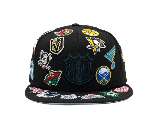 Kappe New Era - NHL All Over Logo 59FIFTY - Black