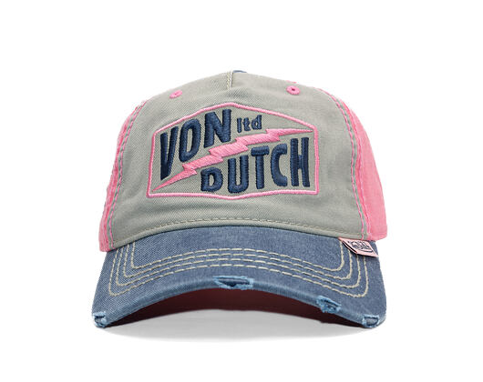Kappe Von Dutch - Trucker - Limited Olive/Pink/Distressed Denim