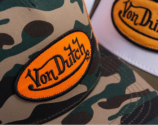Kappe Von Dutch - Trucker - Classic Logo Camo/Orange