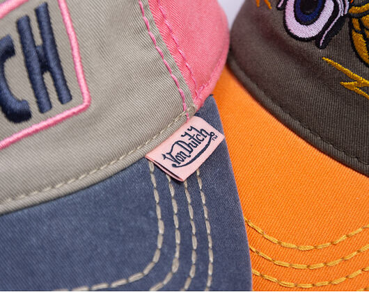 Kappe Von Dutch - Trucker - Limited Olive/Pink/Distressed Denim