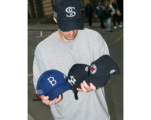 Kappe Nike - Primetime Club Unctructured Oragnic Cotton Cap NY Yankees - pitch blue
