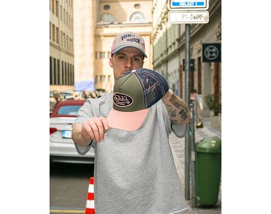 Kappe Von Dutch - Trucker - Limited Olive/Pink/Distressed Denim
