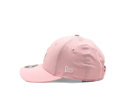 Kinder Kappe New Era - MLB Linen 9FORTY M-CROWN - LA Dodgers - Pink Rouge / White